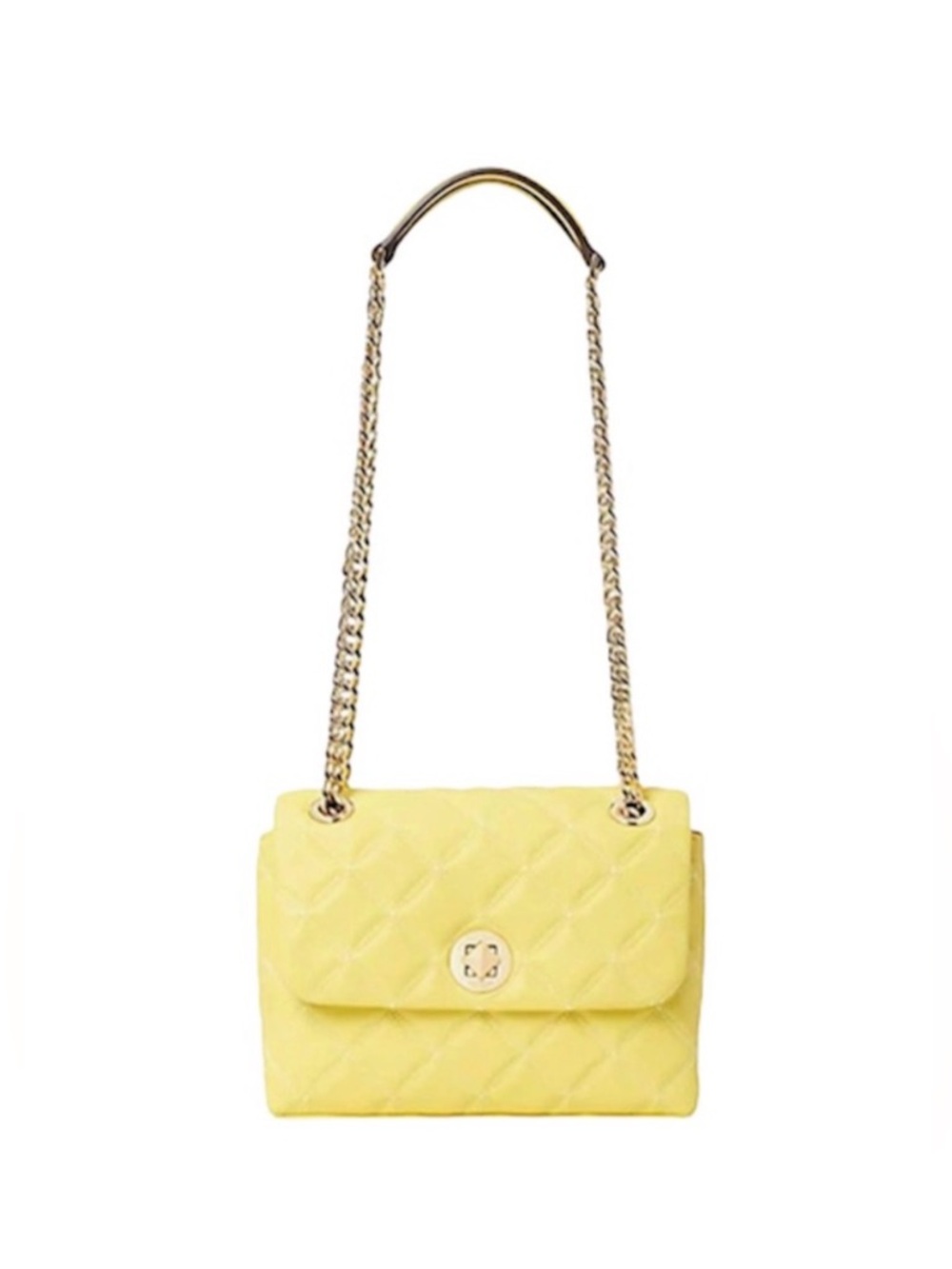 Kate Spade Yellow Green Frosty Lime Natalia Small Flap Crossbody - Picture 13 of 13